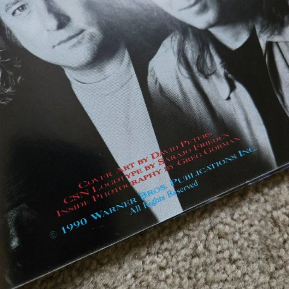 Crosby Stills and Nash - Live It Up - Sheet Music Songbook - 1990 - Picture 4 of 8